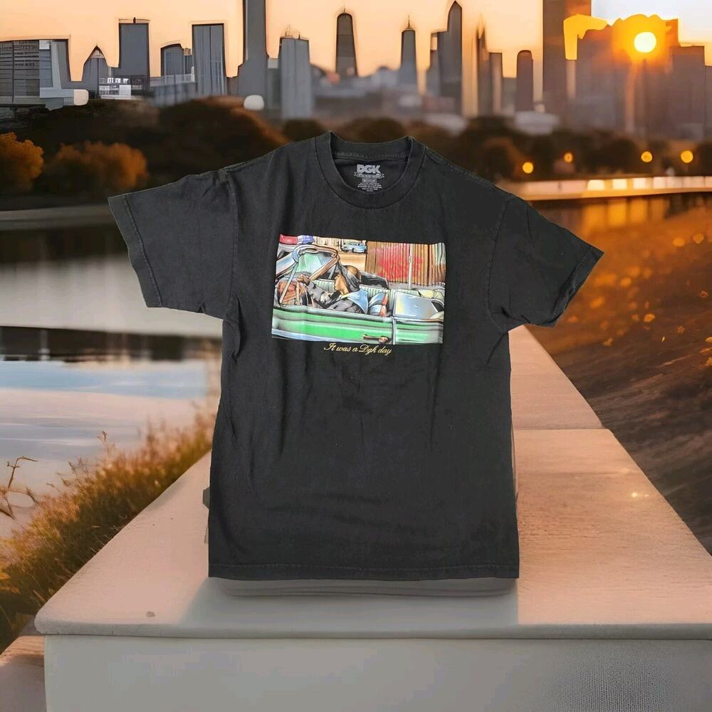 DGK Shirt Mens Medium Dirty Ghetto Kids Ice Cube Black It Was A DGK Day